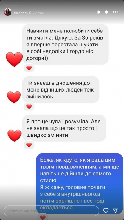 Відгук клієнта на послугу стиліста - 